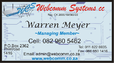 Webcomm Business Card